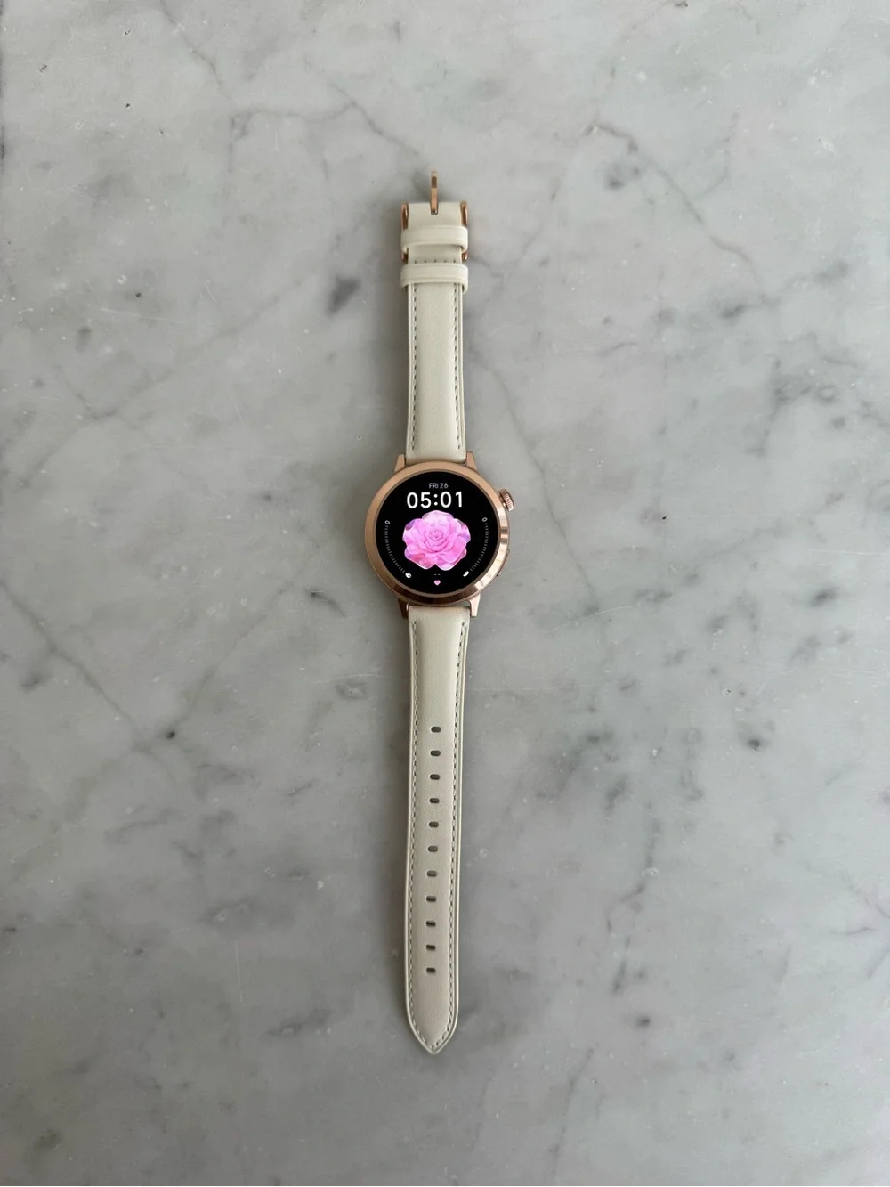 FANY Luna Stylish Leather Smartwatch for Women